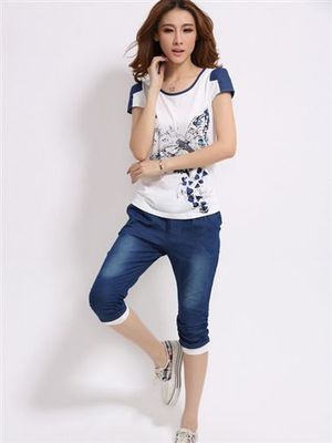 運動衫 休閑套 服裝批發(fā)2014新款韓版時尚休閑套裝大碼運動牛仔套裝圖片|運動衫 休閑套 服裝批發(fā)2014新款韓版時尚休閑套裝大碼運動牛仔套裝產品圖片由深圳市龍崗區(qū)紫藤服裝經(jīng)營部公司生產提供-